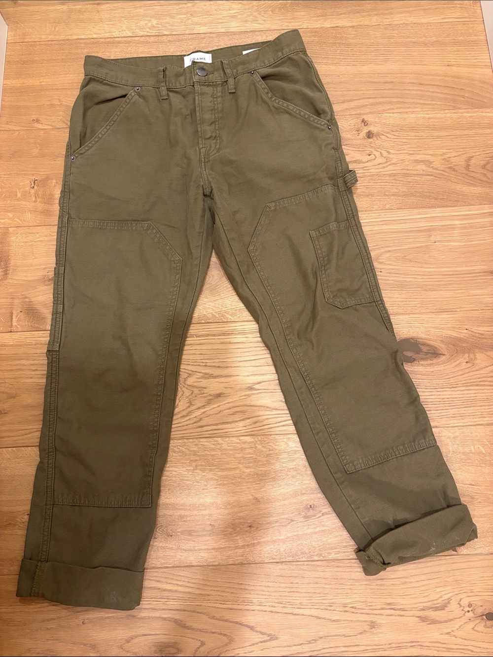 Frame Denim Olive Utility Cargo Pants